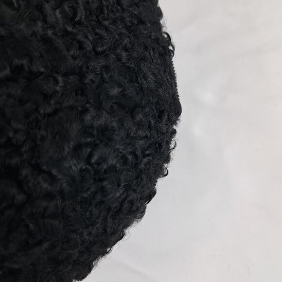 Vintage Persian Curly Lamb Muff w/ Waldes Zipper by Engel-Fetzer Cleveland OH - Picture 13 of 15